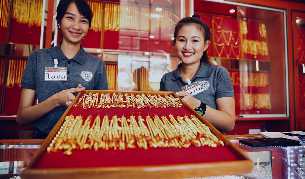 ร้านทอง สาขานิคมอุตสาหกรรมอัญธานี จำหน่ายทองรูปพรรณ